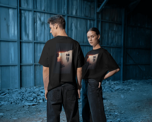 Industrial Horizon Black T-Shirt